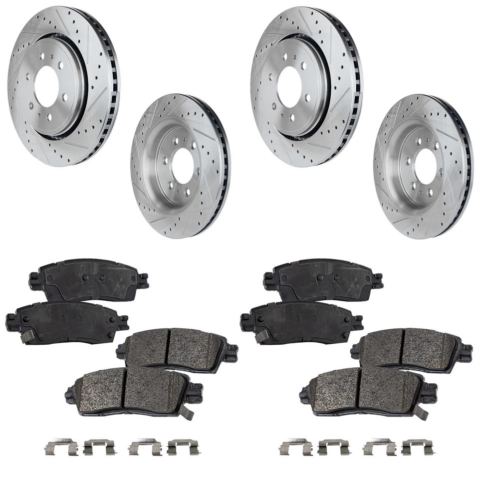 Kit de disco de freno y pastillas para Chevrolet Traverse GMC Acadia 2011 trasero Foto 1 de 4