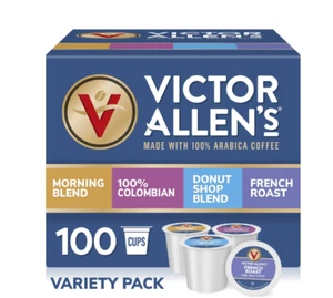 Victor Allen's Coffee Favorites Variety Single Serve K-Cup Coffee Pods, 100 Coun - Picture 1 of 10