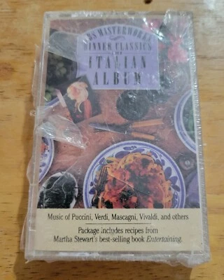 The Italian Album CBS Masterworks Dinner Classics (Cassette) Sealed - Image 1 of 2