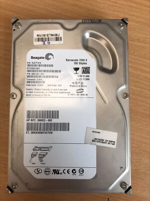 SEAGATE BARRACUDA 160GB SATA DRIVE - ST3160812AS - 9BD132-021 - Image 1 of 4