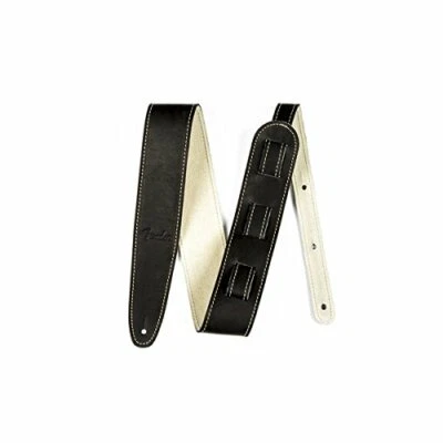 Guante de bola de cuero genuino Fender de 2,5" ancho correa de guitarra ajustable - negro Foto 1 de 3