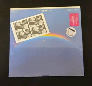Coldplay Moon Music SIGNED Pink LP Vinyl Record Autographed - Picture 1 of 3