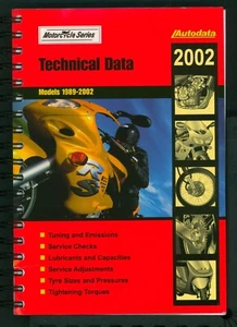 Datos de moto Autodata (89-02) CBR GSF GPZ GPX ZL RGV GSXR VFR ZXR XV RD FN25 - Imagen 1 de 13