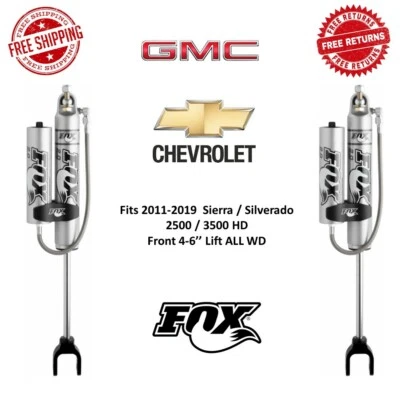 Par de amortiguadores delanteros Fox 2.0 Depósito para Sierra Silverado 2500 3500 HD 11-19 4-6" Foto 1 de 4