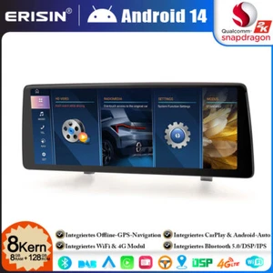 12.3" Android 14 8GB+128GB 8-Kern Autoradio GPS Navi IPS für BMW 5er E60 E61 CCC - Bild 1 von 23