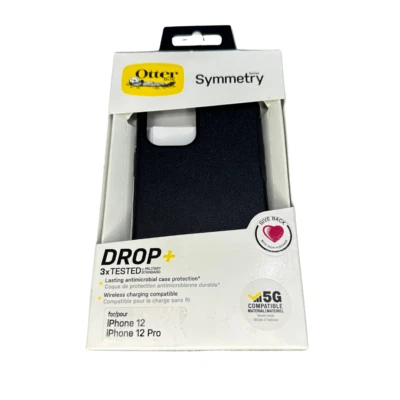 OtterBox Symmetry Series para iPhone 12 o iPhone 12 Pro Negro Foto 1 de 4