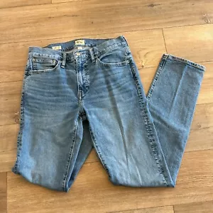 J. Crew 770 Stretch Jeans Herren Gr. 29x32 Blau Light Wash Tapered Distressed Tasche - Bild 1 von 12