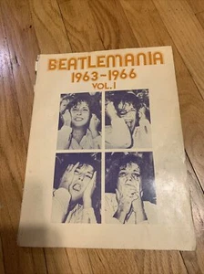Vintage Beatles Beatlemania 1963-1966 Volume 1 Songbook/Sheet Music Book rock - Picture 1 of 9