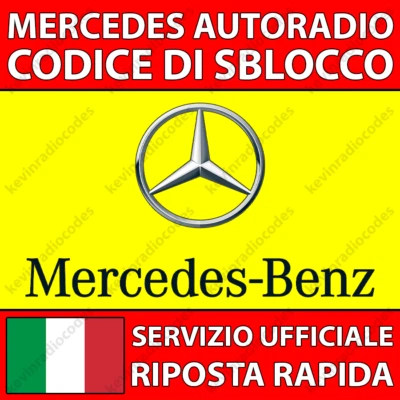 ✅MERCEDES RADIO CODICE DI SBLOCCO PER TUTTI I MODELLI AL2910 AL2199 TRUCKLINE✅ - Immagine 1 di 4