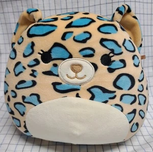 Squishmallow Emanga Baby Liv Teal Leopard 8" Kelly toy Pillow, Cute - Picture 1 of 10