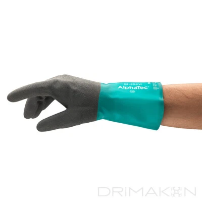 Ansell AlphaTec 58-535W Chemie-Schutzhandschuhe Chemikalien-Handschuhe