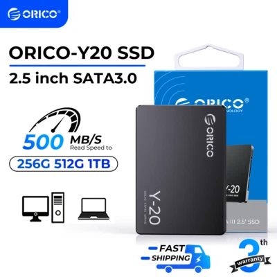 ORICO SSD 2.5" SATA III Internal Solid State Drive 500MB/s Y20 S500 128/256 GB - Image 1 of 4