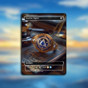 Azorius Signet - Non-Tournament Alternate Art Cards for Casual/Commander - Picture 1 of 5