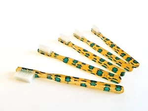 5er Pack Vintage NEU Designer Zahnbürste FUN Cactus - Bild 1 von 1