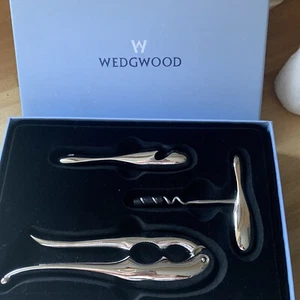 Wedgwood BNIB Chrome Tuber 3 Piece Bar Set Sleek Quality Gift Set - Picture 1 of 3