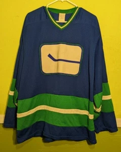 Maillot de hockey vintage CCM Vancouver Canucks années 70 logo #26 Quadra vêtements de sport XXL - Photo 1/5