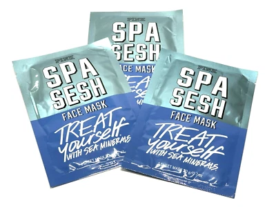 3 VICTORIA'S SECRET PINK SPA SESH FACE MASK SEA MINERALS 20 g POUCH SHEET MASK - Image 1 of 4
