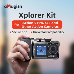 Action Camera Handheld Photo Grip for Insta360Ace Pro/DJI Action 5Pro/Hero13 12 - Picture 1 of 10
