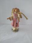 Fontanini Depose Italy 322 Temira Angel W Long Horn Figurine Figure Pink Gown