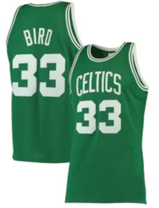 Larry Bird #33 Celtics Green Men's On Court Replica Jersey - Picture 1 of 1