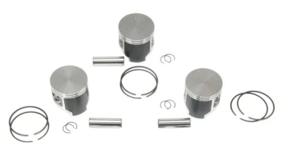 1995-2000 Arctic Cat ZRT 600 SPI Pistons 66.50mm Std Stock Bore - Set of 3 - Image 1 of 4