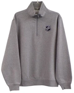 NHL Hockey Shield Logo Mens Heavyweight 1/4 Zip Sweatshirt XS-4XL, LT-4XLT - Picture 1 of 17