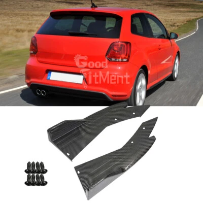 Kohlefaser Heckdiffusor Heckspoilerlippe Splitter Für VW Polo Golf MK5 MK6 MK7 - Bild 1 von 4