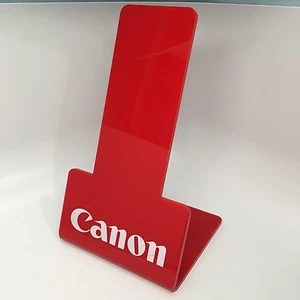 Canon Red Acrylic Dealer Display Sign, Large - Picture 1 of 5
