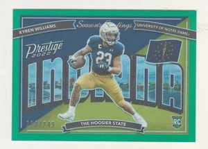 2022 Prestige SEASON'S GREETINGS XTRA POINTS GREEN KYREN WILLIAMS RC 118/249 - Picture 1 of 2