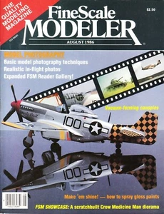 FINESCALE MODELER 8/86 VACUUM-FORM CANOPIES, TURRETS & LENSES, CROW MEDICINE DIO - Picture 1 of 2