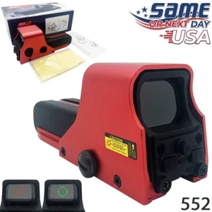 Red Green Dot Holographic Reflex Sight, Tactical Optics Model 552 w/Battery! USA - Picture 1 of 11