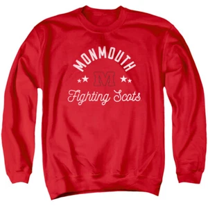 Monmouth College Adult Crewneck Sweatshirt Fighting Scots, Red, S-3XL - Picture 1 of 5