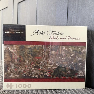 Pomegranate Shoki and Demons Aoki Toshio 1000 Piece Puzzle New Sealed 32x16 - Image 1 of 4
