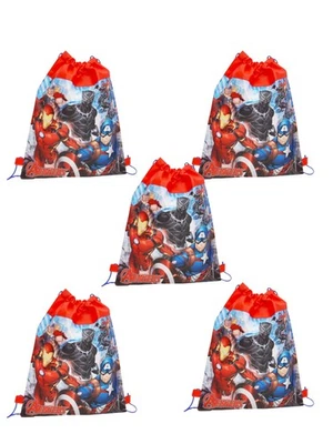 Marvel's Avengers Sling Bag Party Favor Ant-Man Captain America - 5 PACK - Image 1 of 4
