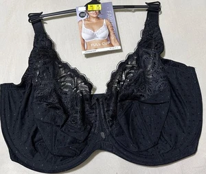M&S FABULOUS AMELIA LACE UNDERWIRED FULL CUP Bra In BLACK Size 38H - Picture 1 of 10