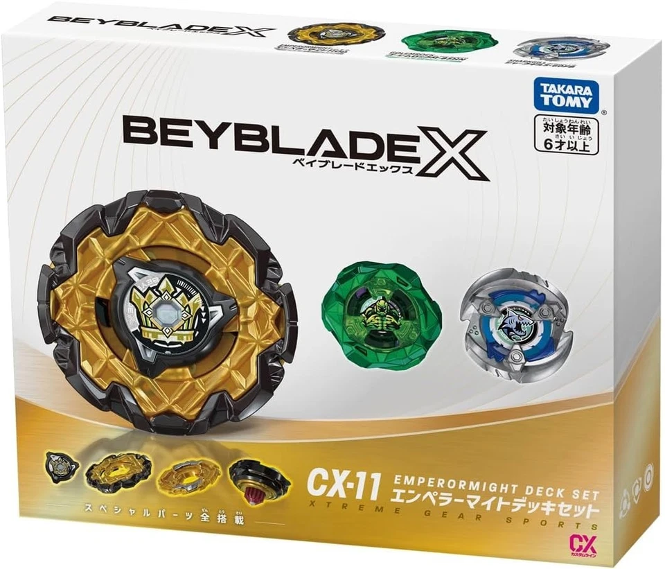 CX-11 Genuine Takara Tomy Beyblade X EmperorMight Deck Set In stock UK seller