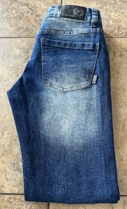 Vtg Phat Farm Jeans Mens 30X30  Blue  Distressed Hip Hop Fit 29X29 - Picture 1 of 6
