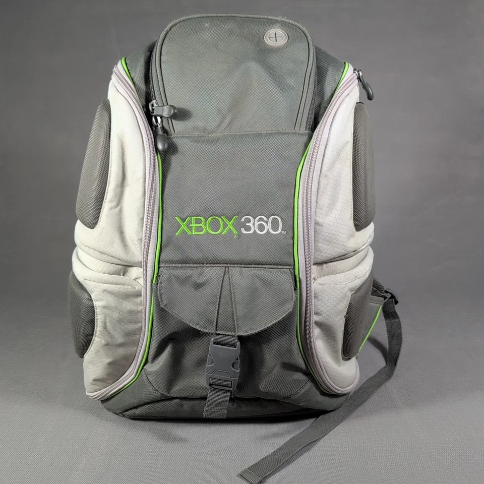 Mochila Consola Oficial Xbox 360 Gris/Plateado Completa con Bolsas de Accesorios Foto 1 de 4