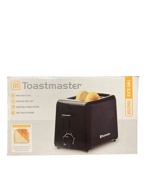 Toastmaster TM-24TS Two Slice Black Toaster Adjustable Shade Control NEW - Image 1 of 3