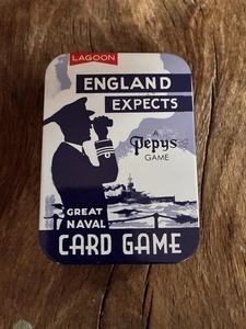 NEW LAGOON PEPYS SERIES ENGLAND EXPECTS CARD GAME IN TIN STILL FACTORY SEALED - Picture 1 of 2