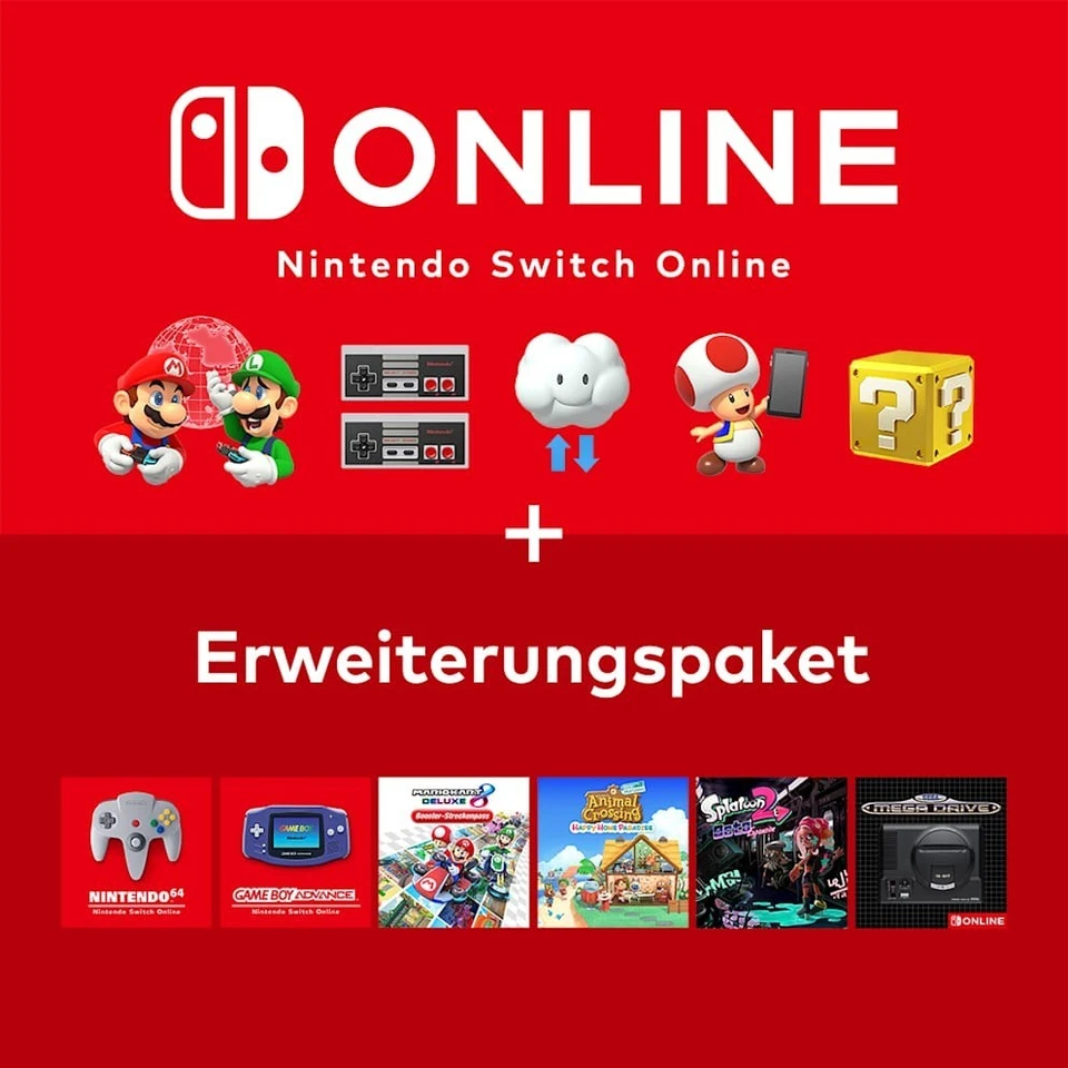 Nintendo Switch Online + Pacchetto Espansione Expansion Pack 12 Mesi Months
