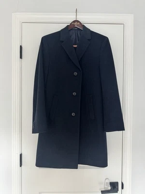 Men’s Kenneth Cole Raburn Overcoat Topcoat Jacket NWOT 38R - Navy Blue Orig $395 - Image 1 of 4