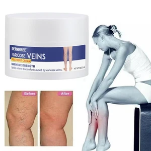 1-6X Varicose and Spider Veins Smoothing Natural Treatment Cream for Tired Legs - Picture 1 of 27