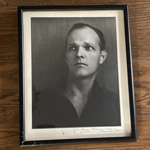 Signiert Johan Hagemeyer 1943 Karmel Gelatine Silberdruck Portrait Robert Widmark - Bild 1 von 13