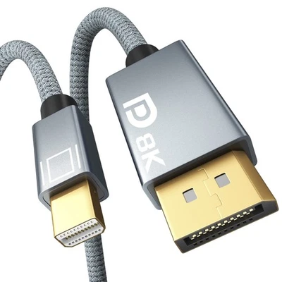 Mini DisplayPort auf DisplayPort 1.4 Kabel 8K, 8K60Hz 5K120Hz 4K144Hz 4K120Hz  - Bild 1 von 3