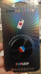Neuf PopSockets PopGrip Backspin Series poignée interchangeable et filable 45 tr/min noir - Photo 1 sur 1