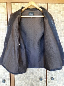 Chaqueta de cuero nobuck vintage de Versace Jeans Couture. Aduanas de Estados Unidos ¡IMPUESTO incluido! - Imagen 1 de 15