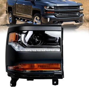 Hid/Xenon Headlight Assembly Compatible with 2016 2017 2018 Chevy Silverado 1500 - Picture 1 of 12
