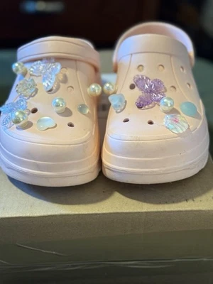 Toboganes de plataforma rosa para mujer talla 8,5 Foto 1 de 4