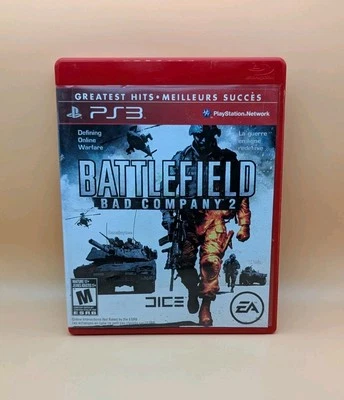 Battlefield: Bad Company 2 (PlayStation 3, 2010 Greatest Hit) No Manual, Disc VG - Image 1 of 4